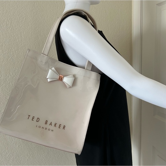 Ted Baker London light Pink Blush Plastic PVC bag The Ted Tote - Picture 2 of 13